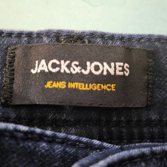 Mens Jack & Jones Medium Blue Distressed Jeans sz 32x32 - Picture 5 of 10